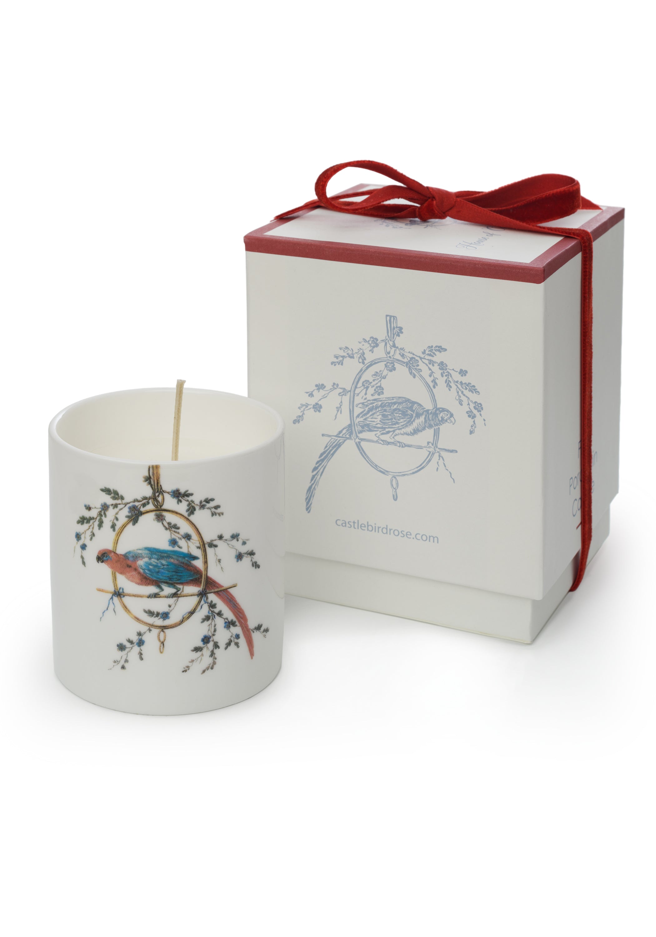 Rose-scented Candle ''Le Perroquet'' - House of Castlebird Rose